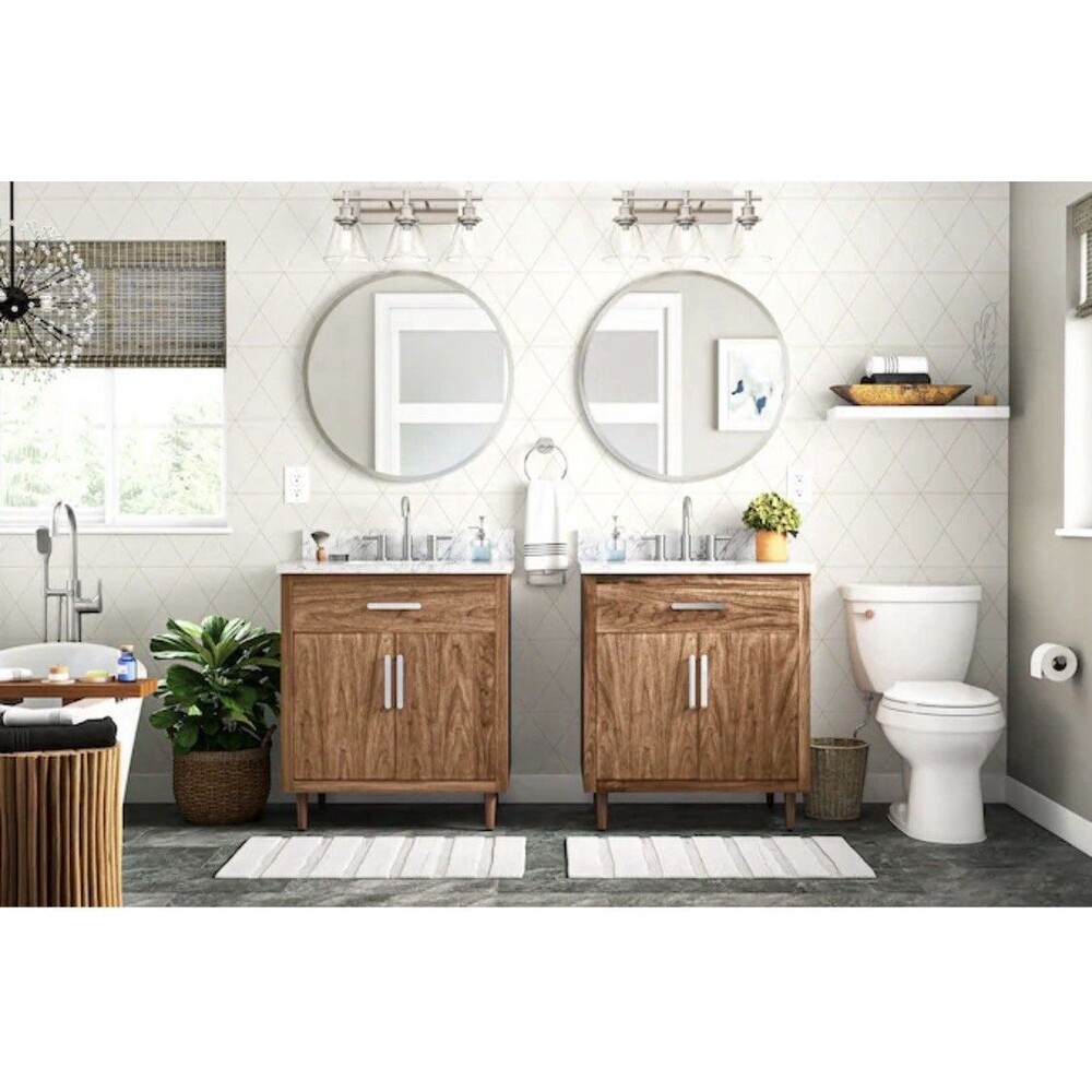 NEW 3 Wallpaper Self Adhesive Scott Living NuWallpaper Natural 20.5in X 18ft - Picture 4 of 11